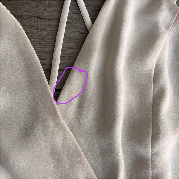 SOLD - Urban Outfitters Strappy Chiffon Skater Dress in Creme Size S - Picture 5 of 10